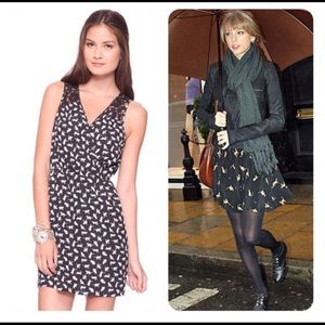 Forever 21 Black cat print dress